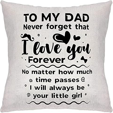 Giftme Linen Throw Pillow for Dad Cover