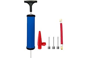 Reusable Air Inflator Kit: Pump, Needles, and Hose for Fast Inflation
