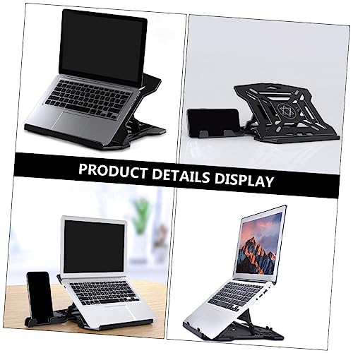 Soporte plegable para laptop VOSAREA negro miniatura 6