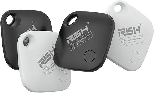 Etiqueta de seguimiento Air Tracker para Android, paquete de 4 etiquetas de seguimiento de equipaje, funciona con la aplicación Google Find Hub