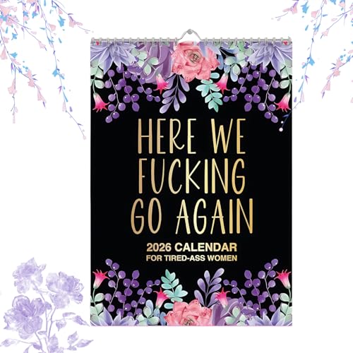 Wall Calendar 2026 For Tired Women 2026 Calendar Uk Funny Wall Calendars Planner Schedule Management Planner Home Office Organiser Calendars For Planning And Organizing