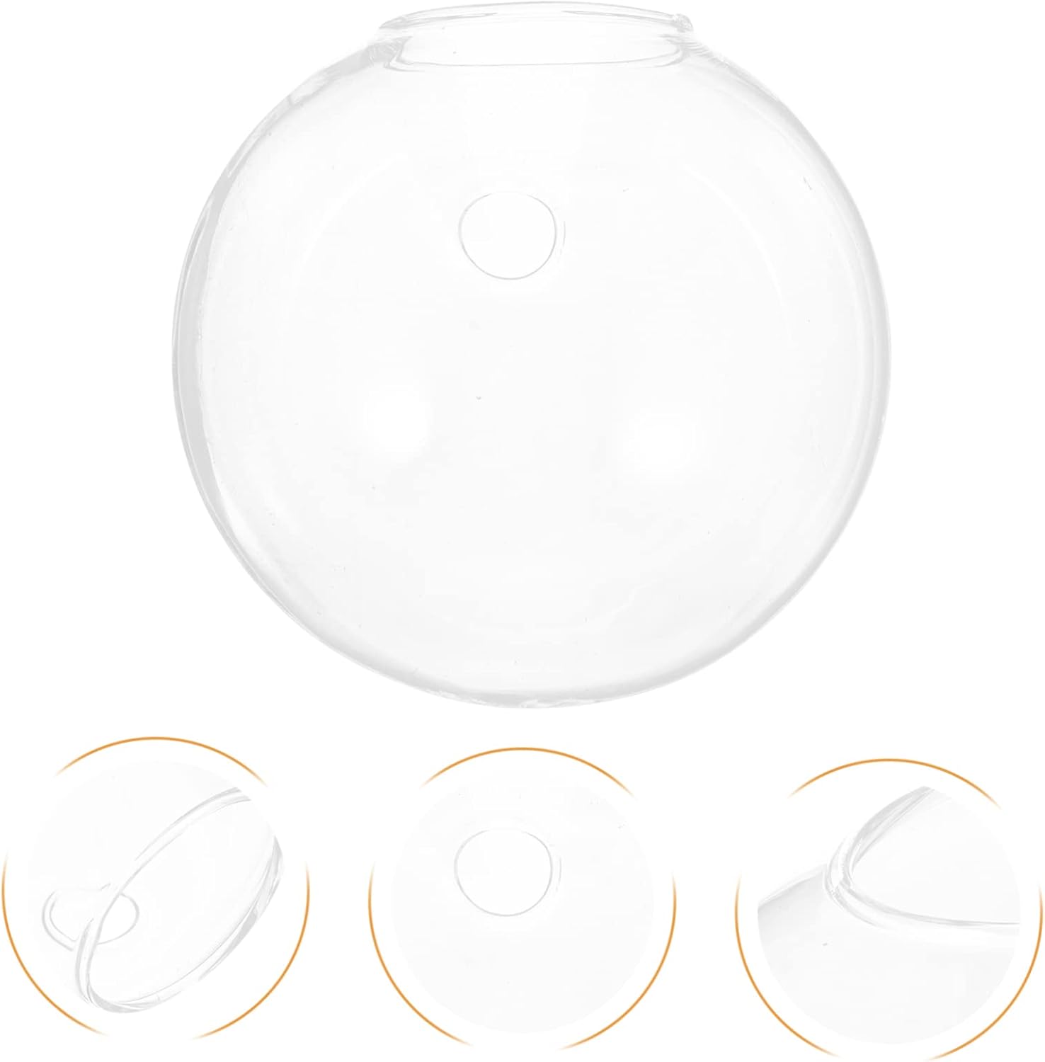 Happyyami 2 Sets Hydroponic Wall Hanging Vase Plant Clear Terrarium Container Wall Hydroponic Vases Globe Flower Vase Air Propagation Stations Wall Bowl Fish Tank Goldfish Bowl Glass Outdoor