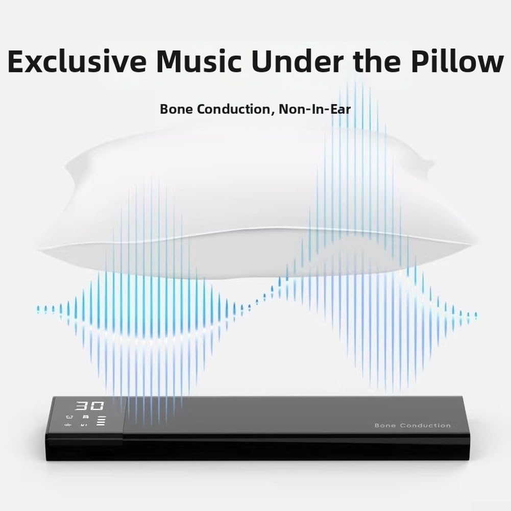 Altoparlante Da Cuscino Con Conduzione Ossea – Speaker Per Dormire Con Rumore Bianco, Timer 2h, Batteria 250mAh, Per Insomnia E Relax - 2
