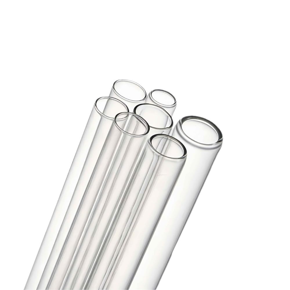 20 stücke Borosilikat Transparent Glasrohr OD 6mm/7mm, Hohe Borosilikatglas Rohr Volle Länge 80mm/85mm(6mm*500mm)