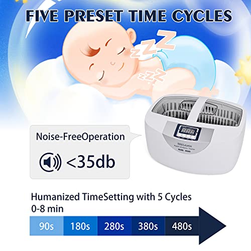 H&B Luxuries 4868A Professional Ultrasonic Cleaner With Heater 160 Watts 2.5 Liters thumb #5