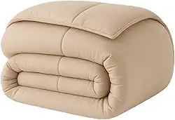 Edredom Casal 180 Fios 100% Algodão Dupla Face Antialérgico(Casal Padrão,Palha)