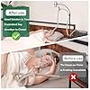 EonRivet CPAP Hose Holder for Bedside -All-Metal Stand with Aluminum Hook |NoWall Drilling | Fits ResMed/Philips/AirSense Tubing | Helps Keep Hose Clean &Tangle-Free