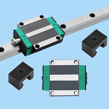 HG25 Linear Slider Rail, HG25 Rail 1pcs Length 800mm/31.5inch with 2pcs HGW25CA Flange Bearing Slider Block, High Assembly CNC Linear Guide Kits for CNC Machines.