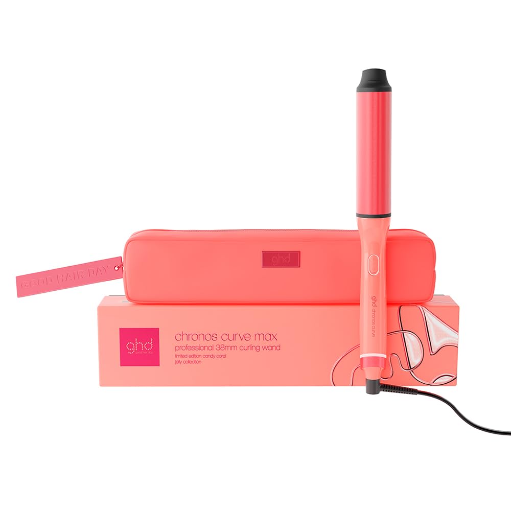 ghd Chronos Curve Max Wand Arricciacapelli Professionale 38 mm - Per Onde Morbide che Durano a Lungo - Ideale per Capelli Lunghi e Molto Lunghi (Presa EU)