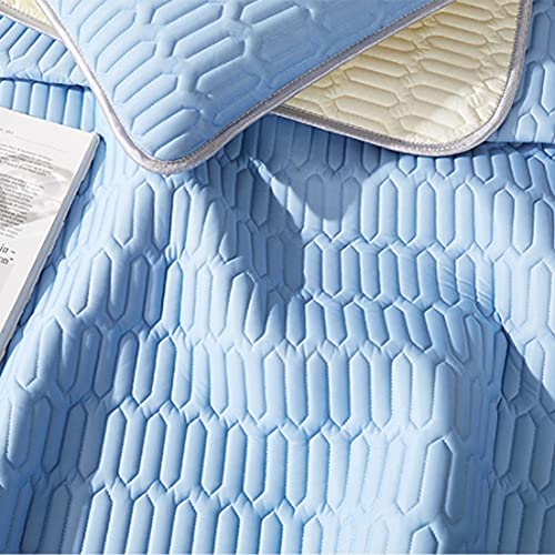 Conjunto de três peças de látex de colchonete de verão para dormir em casa, lavável, dobrável, dormi