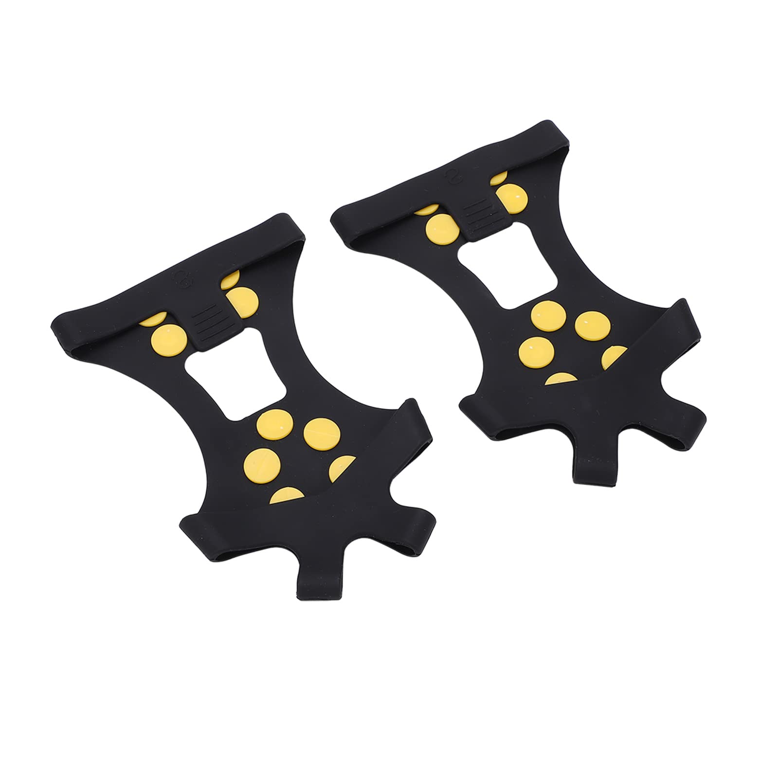 10 Tooth Outdoor Climbing Crampons Anti Slip Stainless Steel Mountaineering Ice Snow Gripper (M)