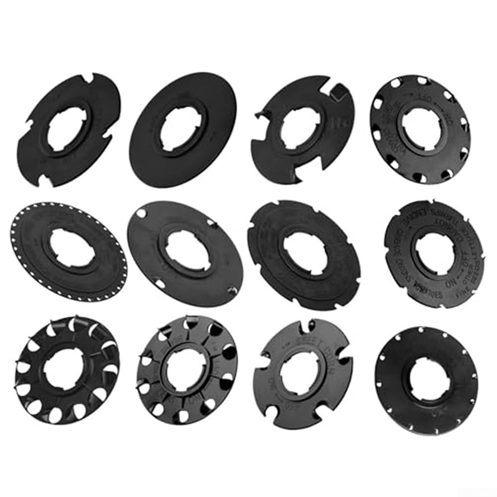 Juego de 12 bandejas de siembra de jardín para Earth ways 1001-B, para herramientas de espaciado de precisión para zanahorias, frijoles, pepinos, insertos de plantación de plástico negro