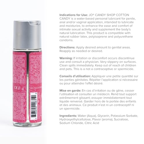 Jo E27128 H2O Candy Shop Cotton Candy Flavored Lubricant thumb #1