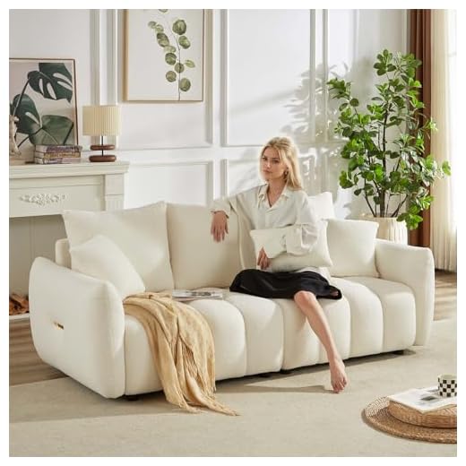 Antetek Modern Teddy Sofa Set for Living Room