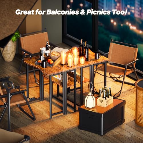 Table de canapé peu encombrante marron pour un salon modulable - 8