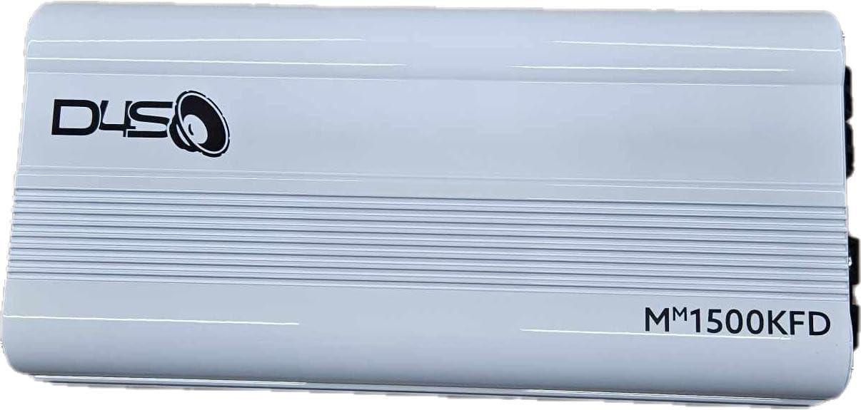 Down4Sound MM1500KFD Mini Maxx White Gloss 1500W RMS Mini Full Bridge Monoblock Car Audio Amplifier