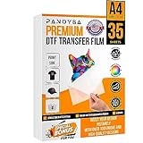 PANOYSA Upgraded DTF Transfer Film 8.5 x 11 in | 35 Sheets DTF Transfer Film for Sublimation Transfe