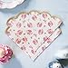 Pretty Pink Floral Paper Napkins Truly Scrumptious Afternoon Tea Party Decorations For Mother's Day Bridal Bachelorette Baby Shower or Birthday- Made By Talking Tables - Pack of 20