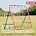 Soccer Rebounder Kickback Football Rebound Net (Adjustable Angle) Portable Easy Setup