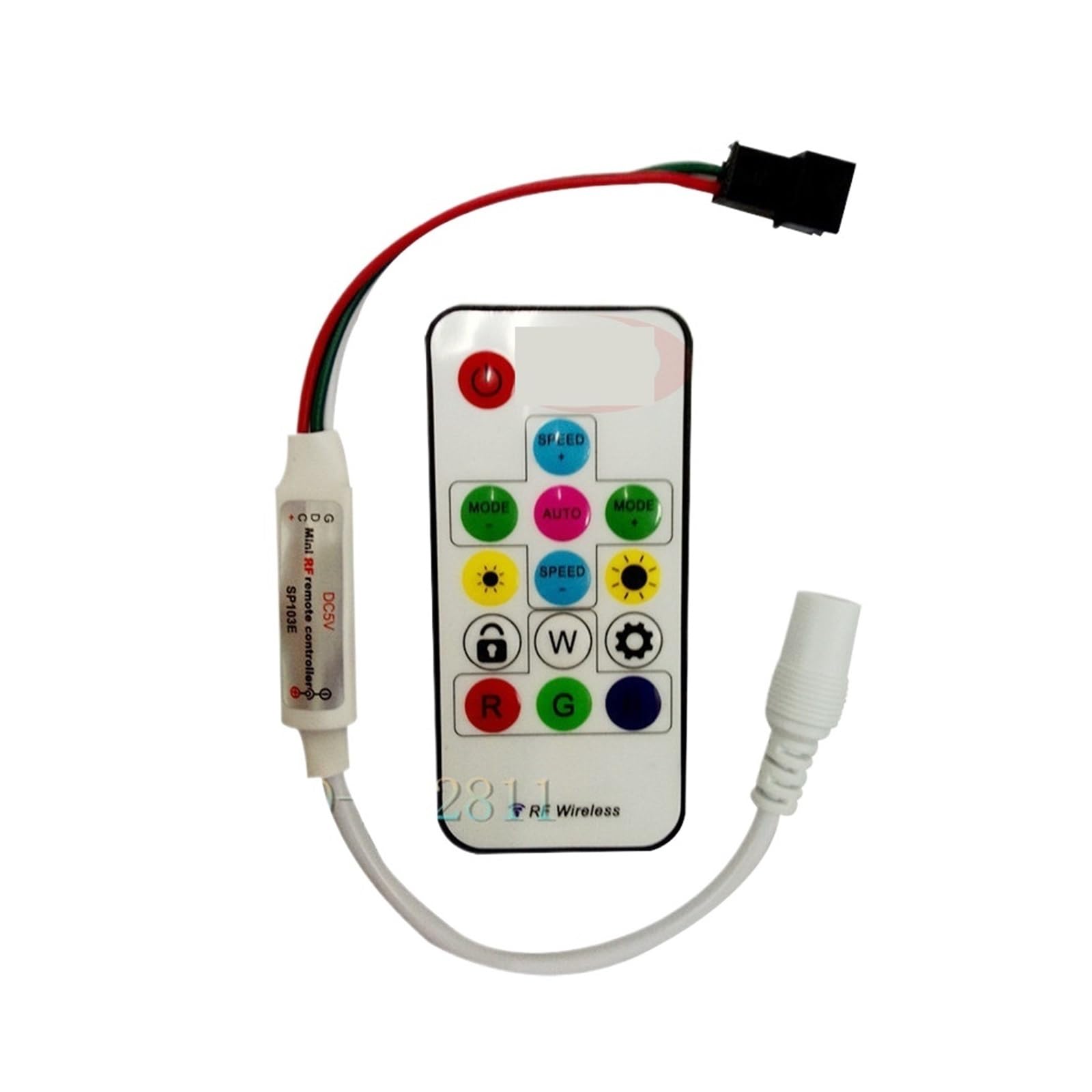 Télécommande infrarouge WS2811 à 14 touches pour ruban LED magique