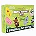 jackinthebox Hand Puppet Farm Animal Craft Kit for Kids 6-in-1 | Gifts for Kids Ages 4-8 | DIY Arts&Crafts kit | Great Storytelling,Role-Playing Puppets | Gift for Girls and Boys | Toddler Activities