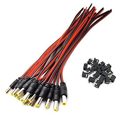 DEVMO 20PCS DC Power Jack Socket Connector 5.5 x 2.1mm miniatura 5