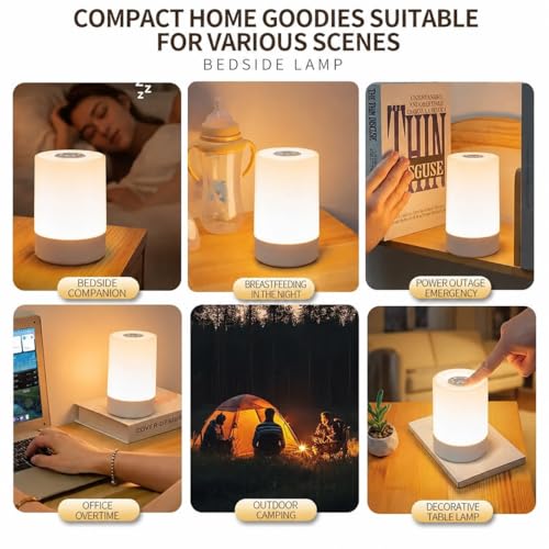 One94Store Touch Control LED Table Lamp White Warm white 2 - Image 5