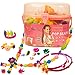 IQKidz Pop Beads, Kids' Jewelry Making Kits - Arts and Crafts for Girls Age 3, 4, 5+ Year Old, DIY Necklace, Bracelet, Ring and Headbands, Fashion Fun Creativity Christmas Birthday Gifts (520+ PCS)