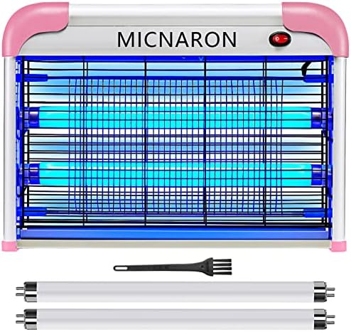 Indoor Electric Bug Zapper, 2800V Powerful Flying Insect Mosquito Killer w/ 20W Blue Light Attract, Plug-in Pest Control Machine for Moth, Fruit Fly, Fungus Gnat, Garage Bug Catcher