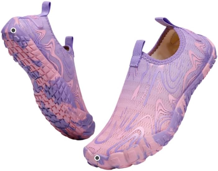 Unisex Quick Dry Aqua Socks Breathable Stretch Barefoot Water Shoes Anti Slip Rubber Sole Toe Protection Outdoor Sports Shoes for Kayaking Boating Hiking Surfing Walking