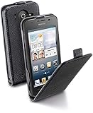 CELLULAR LINE cellularline Flap Essential - Ascend G510 Custodia con Apertura Flap e Finitura Effetto Pelle Nero