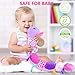 Baby Infant Musical Stuffed Animal Soft Toy with Multi-Sensory Crinkle, Rattle & Textures,Baby Girl Toy Birthday Gift for 0 3 6 9 12 Months+,Caterpillar,Purple