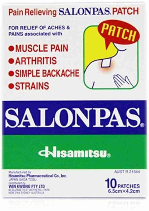 Pain Relieving Patch for Muscle Pain, Arthritis Simple Backache Strains | 6.5x4.2 cm (10 patch)