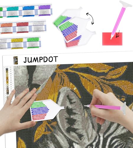 Cuadro de cebra 5D Jumpdot de 70x40 cm para relajarse y decorar paredes grandes 3