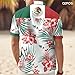 Funny Men's Button Shirt, Summer Casual Hawaiian Shirt for Unisex, Short Sleeve T-Shirt for Women, Tropical Mexico (3X-Large)