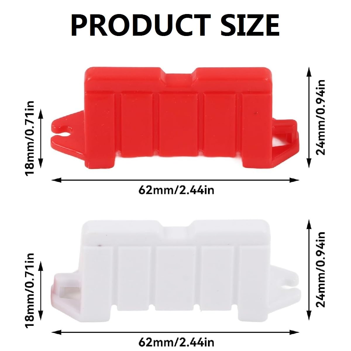 Kiuiom Barriera per Auto RC,Barriera per Pista da Corsa alla Deriva RC,Drift Accessori per Auto Telecomandati 120PC Barriera Stradale Fai-da-te Blocchi Stradali RC Pista di Deriva Auto RC Accessori
