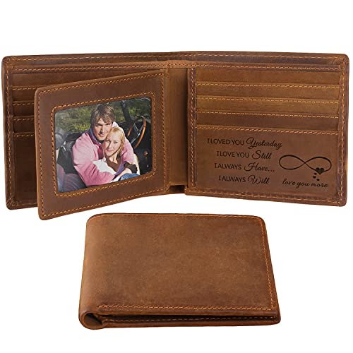 Engraved Personalized Wallet For Husband,Customized Gifts for Husband