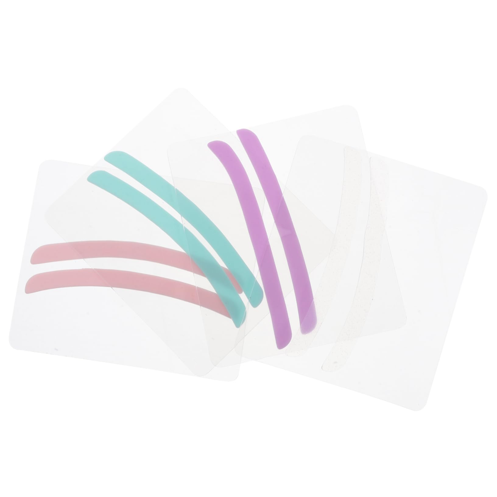 Mikinona 4 Pair Pads Silicone Eye Perming Curler Refills Eye Lash Perm Kit Lifting Rods for Wrinkle Reduction