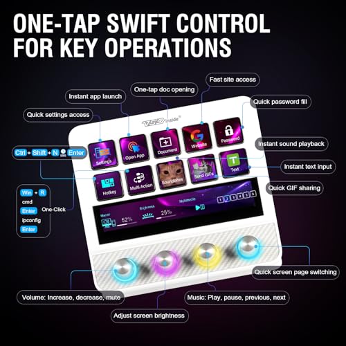 Image of Macro Pad, Streaming Deck Stream Controller Soundboard Keypad, Programmable Keys USB Shortcut Keyboard for Gamer Streamer, Audio Mixer for OBS, YouTube, Office Desk Setup, PC, Mac