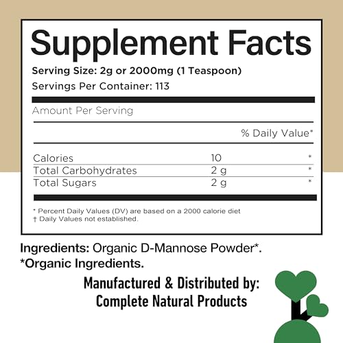 Complete Natural Products D'Mannose Supplement