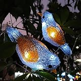 Juesi Outdoor Solar Garden Bird_String Light, 6.5 Ft 5 LED Birds_String Light Fairies Light for Tree