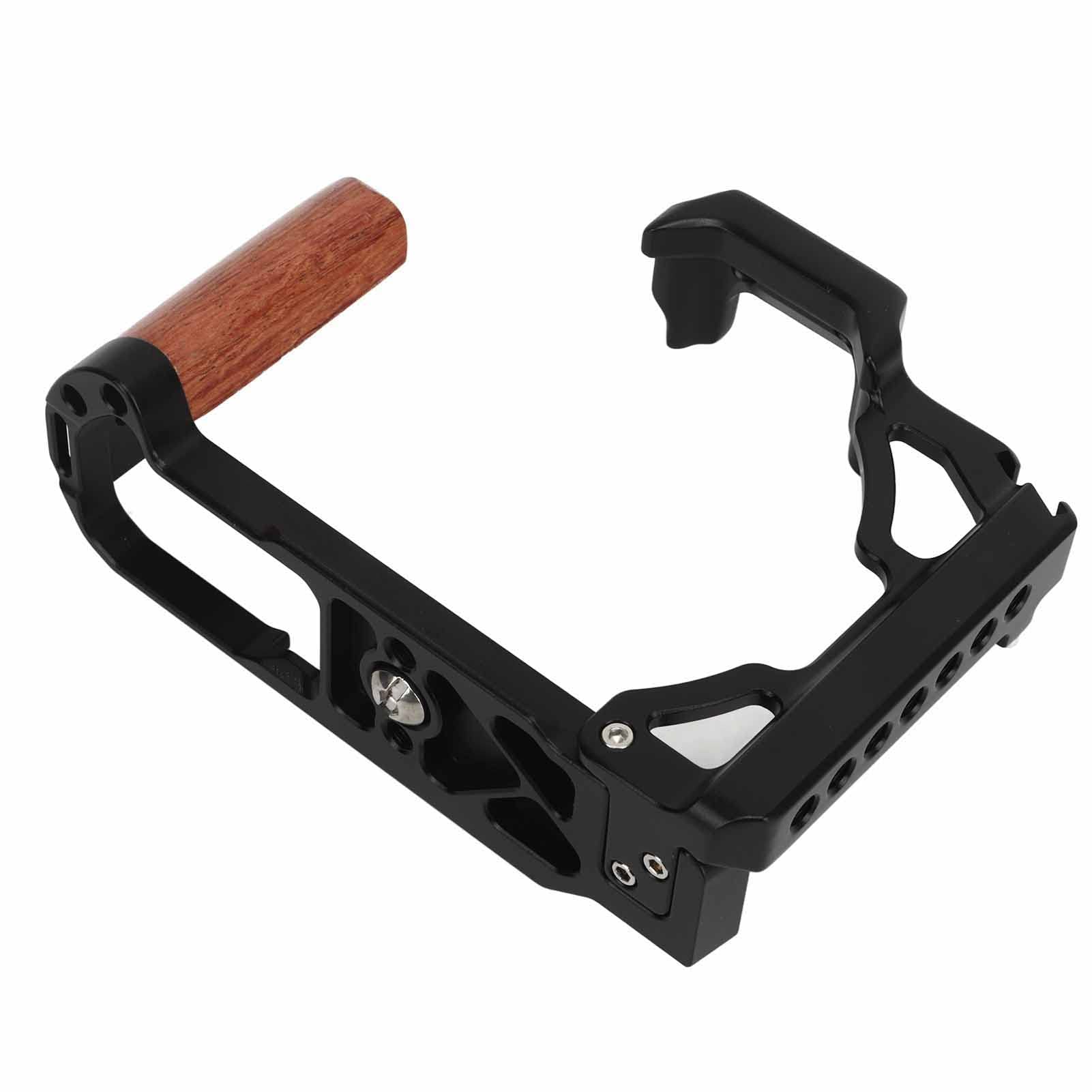 Jaula de Cámara para z FC, Jaula de Aleación de Aluminio con Montura de Zapata Fría Integrada, Kit de Creación de Películas de Jaula de Cámara, con Mango de Madera, Orificio