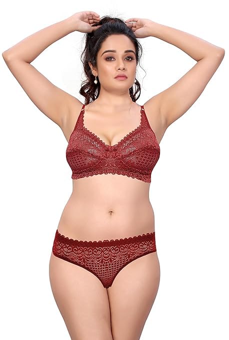 jikadara enterprise JIKADARA Bra Panty Set for Women | Beautiful Combo of Lingerie Set | Bridal Bralette | Bikini Set | Honeymoon | Dating | Women's Wedding Panty Bra Set Lingerie & Honeymoon-picture-14