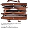 Dasein-Women-Satchel-Handbags-Shoulder-Purses-Totes-Top-Handle-Work-Bags-with-3-Compartments Dasein Women Satchel Handbags Shoulder Purses Totes Top Handle Work Bags with 3 Compartments (2-Brown)