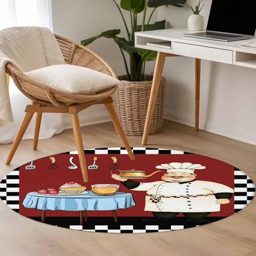 Tapete redondo Homechoid 3ft para interiores miniatura 6