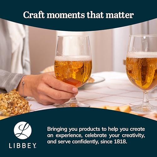 Image of Libbey 7513 Vina Goblet Glasses, 16-ounce, Set of 12