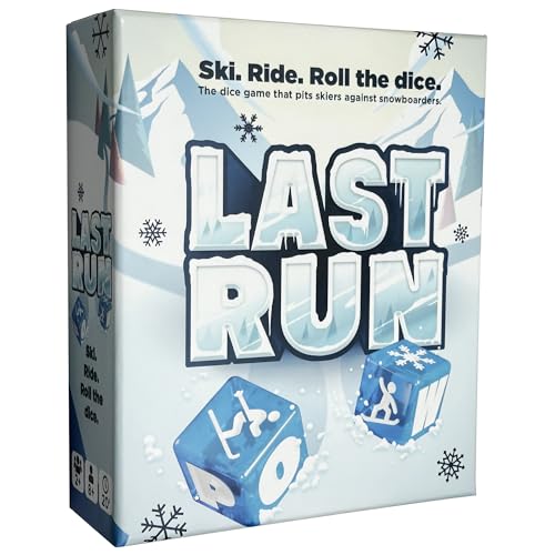 LAST RUN – Tabletop Dice Game for Skiers & Snowboarders | Fast, Fun, Portable Travel Game for Families, Friends & Après Get-Togethers| Unique Ski Gift & Lodge Souvenir