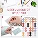 91 Pcs Stationery Paper Envelopes Set Includes 60 Lined Writing Stationery Paper & 30 Envelopes with 48 Round Dot Stickers, Cute Floral Letter Writing and Stationery Paper Envelopes (10 Style)
