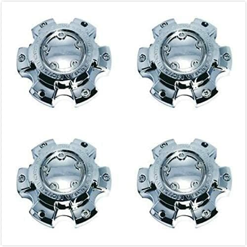 4pcs Wheel Center Cap Hub Cap for Ultra Motorsports 6 Lug Chrome 800801 A89-9864 Bolt