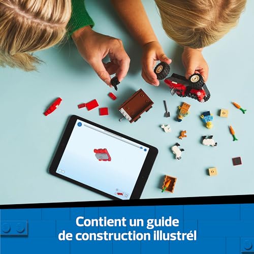 Lego City Teacteur Agricole Avec Remorque Et Moutons 60461 Lego La Boite - vue 7